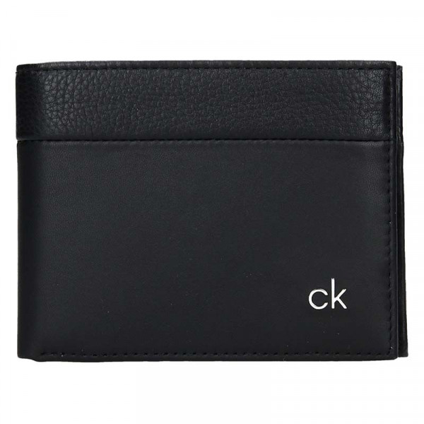 Pánská kožená peněženka Calvin Klein Lukes - černá
