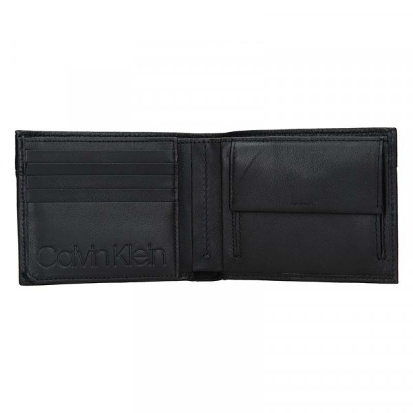 Pánská kožená peněženka Calvin Klein Dominic - černá