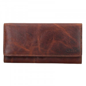Dámská kožená peněženka Lagen Inga - hnědá