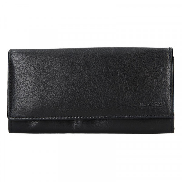 Dámská kožená peněženka Lagen Inge - černá