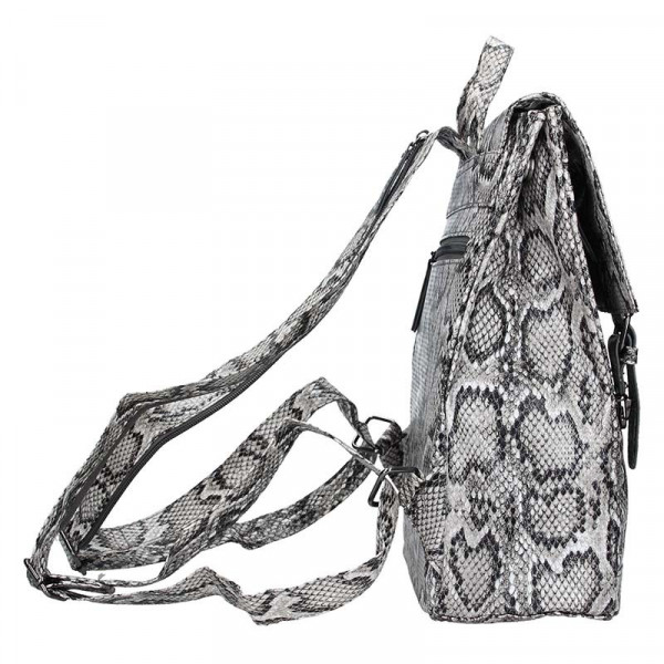 Moderní dámský batoh Enrico Benetti Snake - šedá