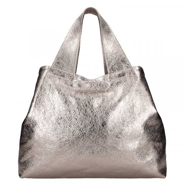 Dámská kožená kabelka Facebag Sofi - zlatá