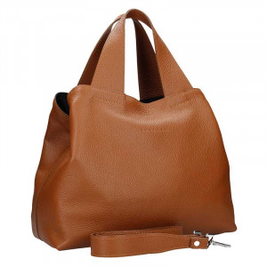 Dámská kožená kabelka Facebag Sofi - Hnědá