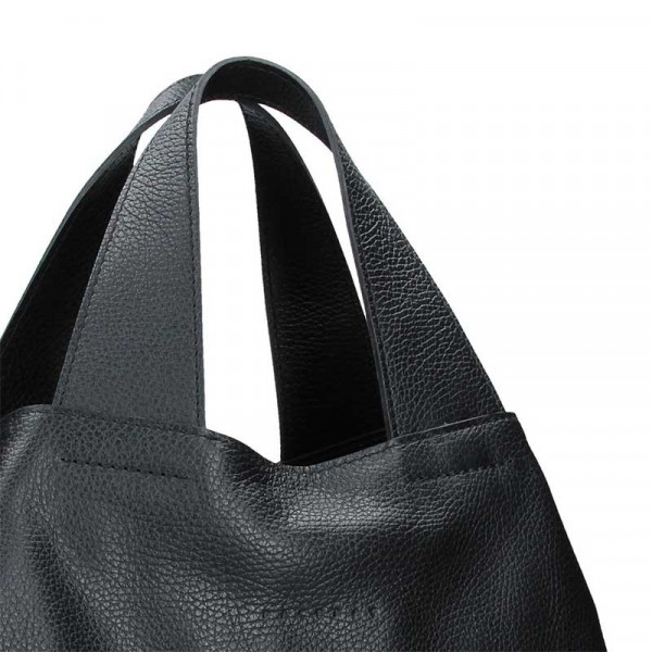 Dámská kožená kabelka Facebag Sofi - černá
