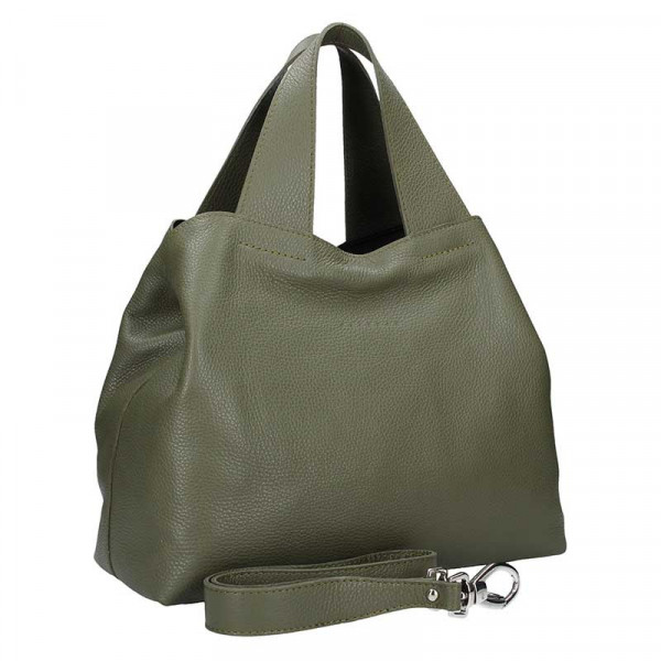 Dámská kožená kabelka Facebag Sofi - olivová