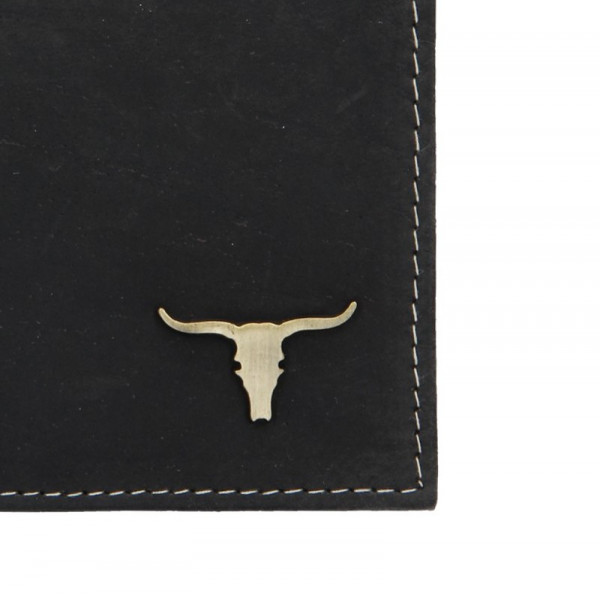 Pánská kožená peněženka Wild Buffalo Tom - černá