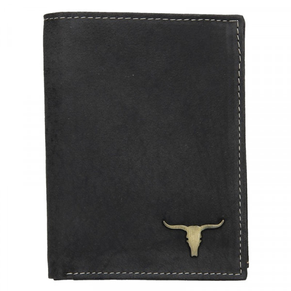 Pánská kožená peněženka Wild Buffalo Tom - černá