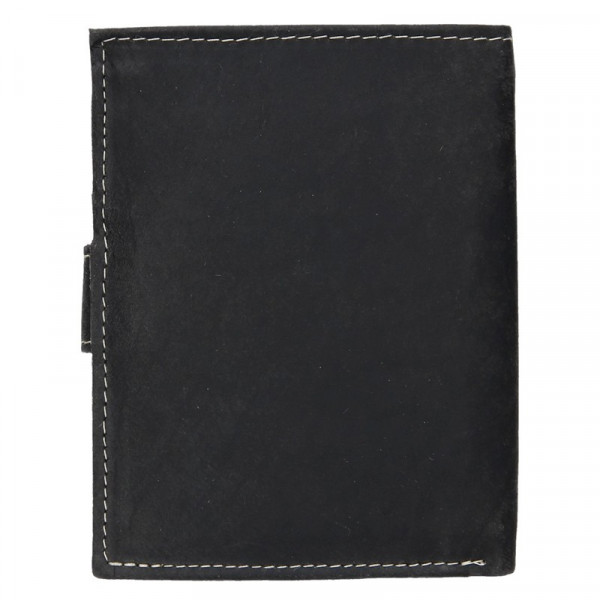 Pánská kožená peněženka Wild Buffalo Kon - černá