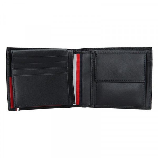 Pánská kožená peněženka Tommy Hilfiger Nestor - černá