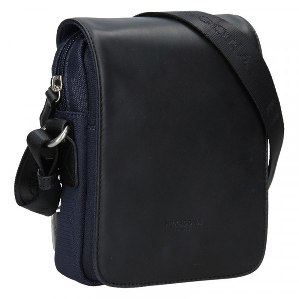 Pánská taška přes rameno Hexagona Renno - černo-modrá