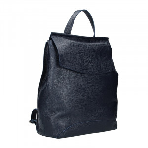Dámský kožený batoh Facebag Stella - tmavě modrá