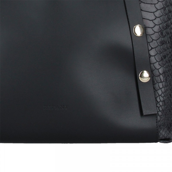 Dámská kožená kabelka Ripani Ilaria - černá