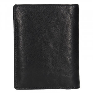 Pánská kožená peněženka SendiDesign Josef - černá