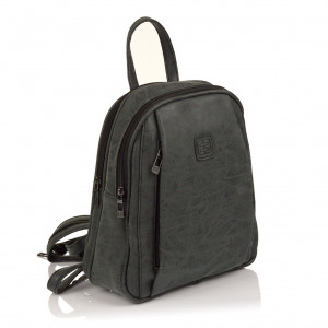Moderní ekokožený dámský batoh Enrico Benetti 66169 - černá
