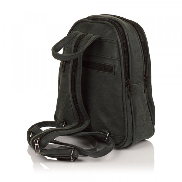 Moderní ekokožený dámský batoh Enrico Benetti 66169 - černá