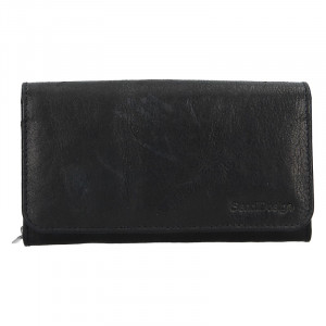 Dámská kožená peněženka SendiDesign Monic - černá