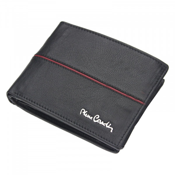 Pánská kožená peněženka Pierre Cardin Rigor - černo-červená