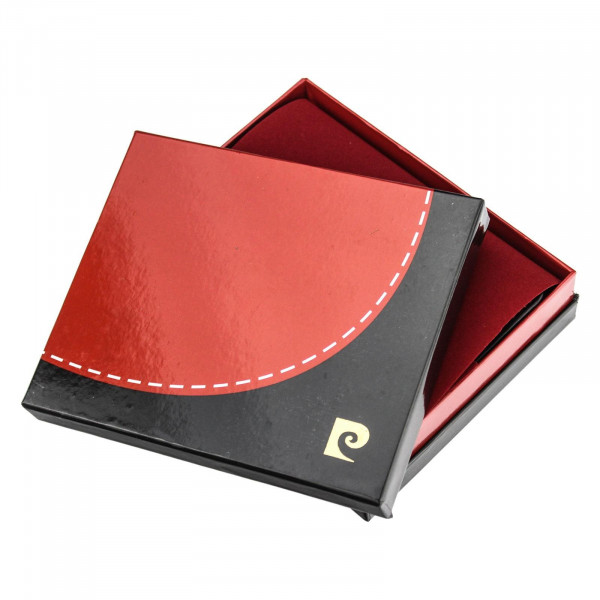 Pánská kožená peněženka Pierre Cardin Torstein - černo-červená