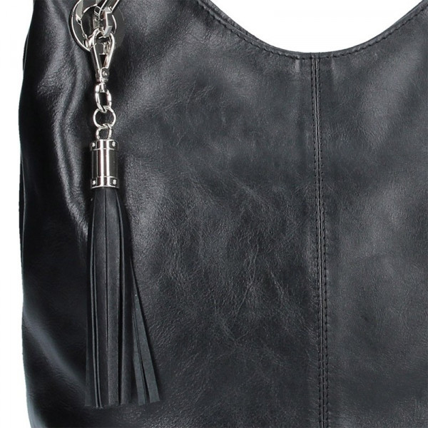 Dámská kožená kabelka Facebag Sofia - černá