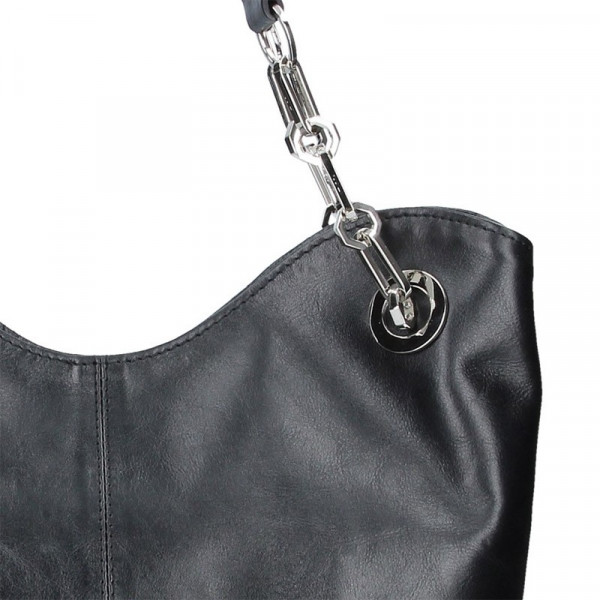 Dámská kožená kabelka Facebag Sofia - černá