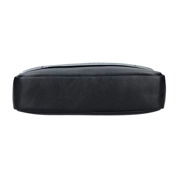 Trendy dámská kožená crossbody kabelka Facebag Ninas - černá