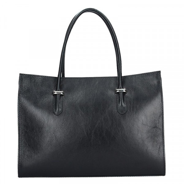 Dámská kožená kabelka Facebag Noel - černá