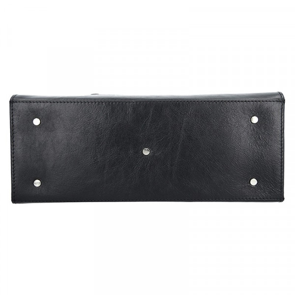 Dámská kožená kabelka Facebag Noel - černá
