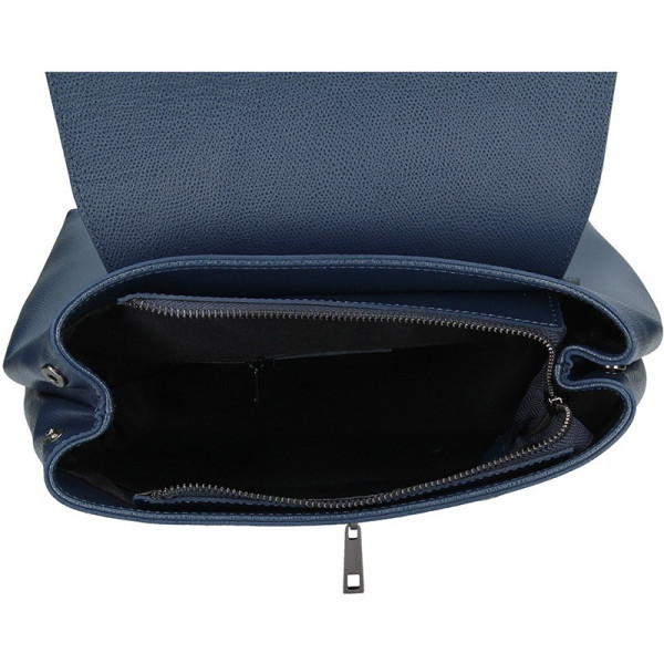 Dámský kožený batoh Delami Beathag - modrá