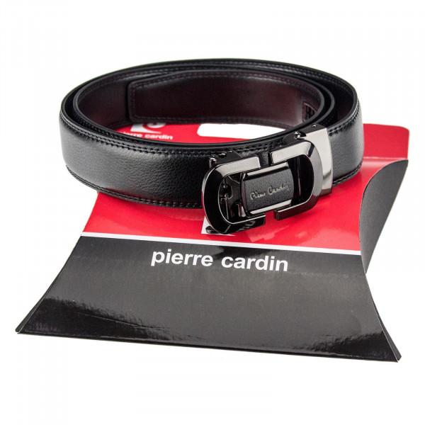 Pánský kožený opasek Pierre Cardin Patrick - černá