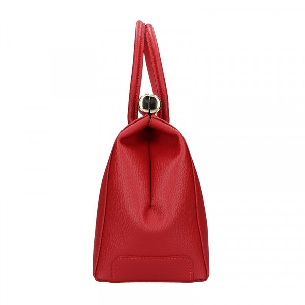 Dámská kožená kabelka Delami Bonny - červená