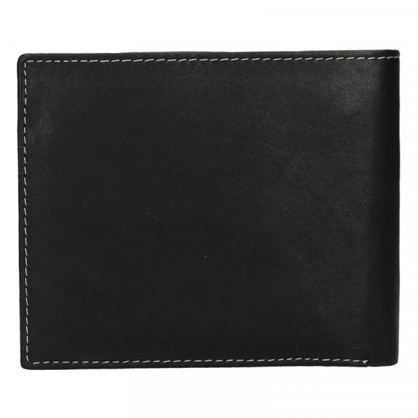 Pánská kožená peněženka Diviley Fabilo - černá
