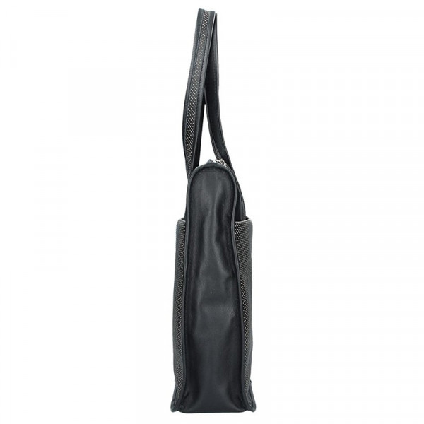 Dámská kožená kabelka Facebag Elma - černá