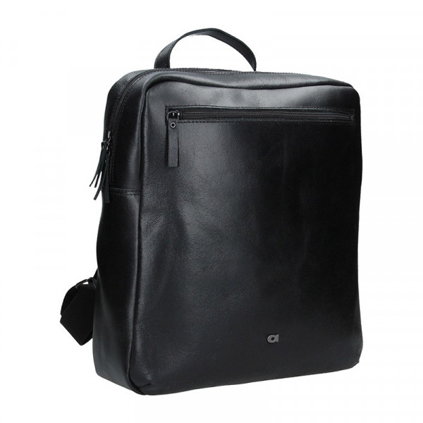 Pánský kožený batoh Daag Sanco - černá