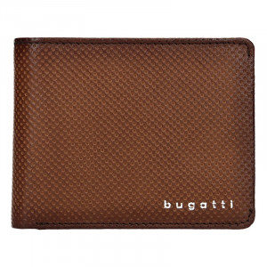 Pánská kožená peněženka Bugatti Unbert - hnědá