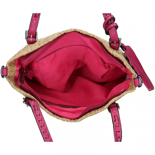 Dámská kabelka Sisley Noemi - béžovo-fialová