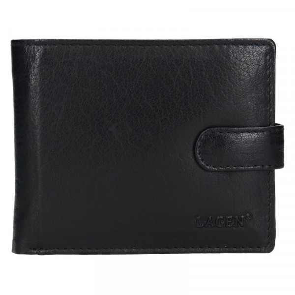 Pánská kožená peněženka Lagen Ivan - černá