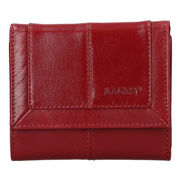 Dámská kožená peněženka Lagen Neami - červená