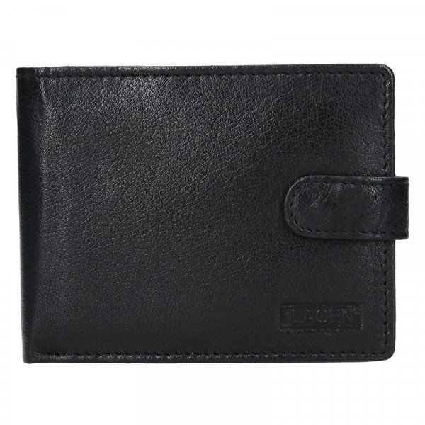 Pánská kožená peněženka Lagen Zdeno - černá