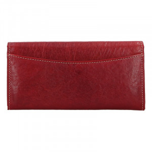 Dámská kožená peněženka Lagen Katka - červeno-černá