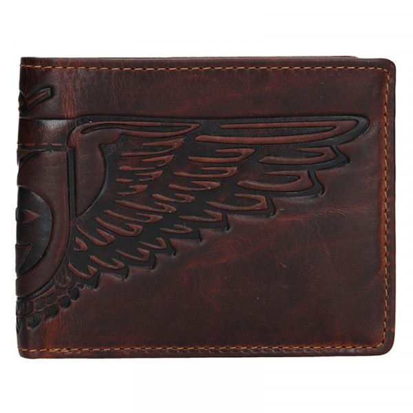 Pánská kožená peněženka Lagen Eagle - hnědá