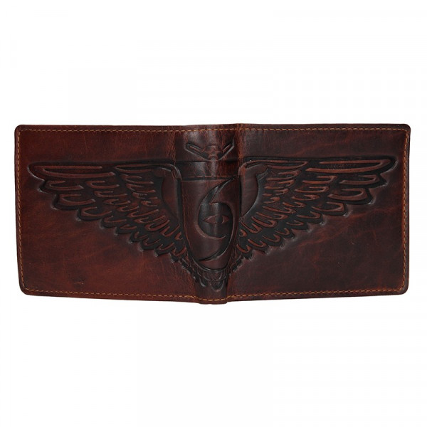 Pánská kožená peněženka Lagen Eagle - hnědá
