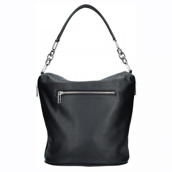 Dámská kožená kabelka Facebag Dana - černá