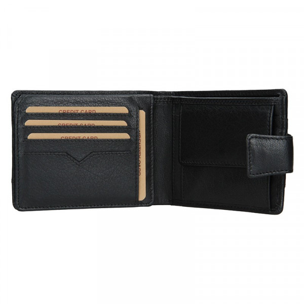 Pánská kožená peněženka Lagen Kevin - černá