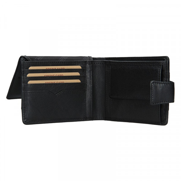 Pánská kožená peněženka Lagen Kevin - černá