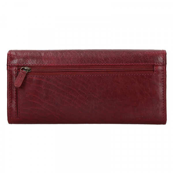 Dámská kožená peněženka Lagen Bella - tmavě červená
