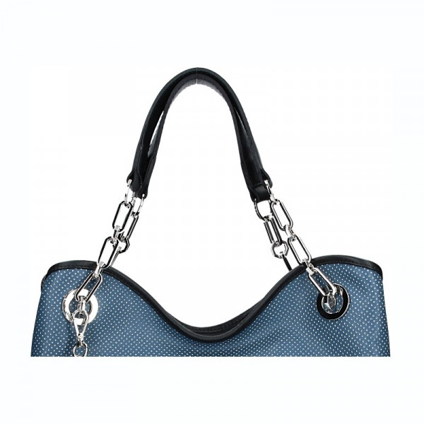 Dámská kožená kabelka Facebag Sofia - modrá