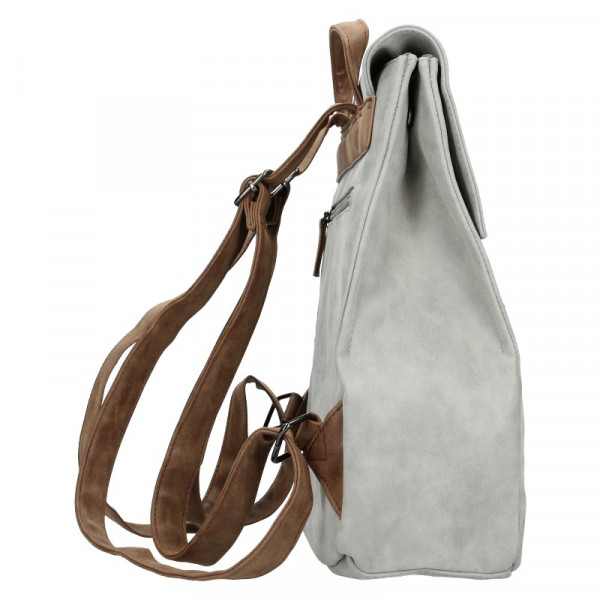 Moderní dámský batoh Beagles Nicol - šedá