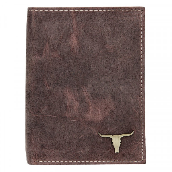 Pánská kožená peněženka Wild Buffalo Tomas - hnědá