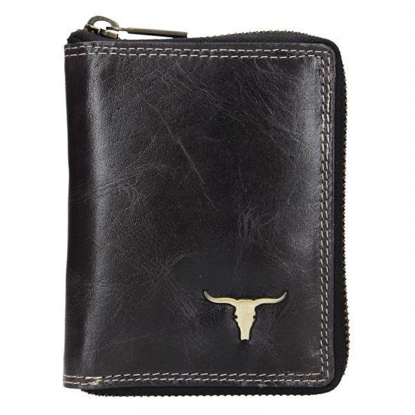 Pánská kožená peněženka Wild Buffalo Petrov - černá