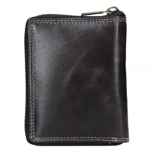 Pánská kožená peněženka Wild Buffalo Petrov - černá